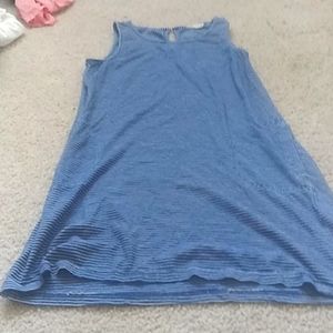 Women's size Small(Us) navy blue striped short